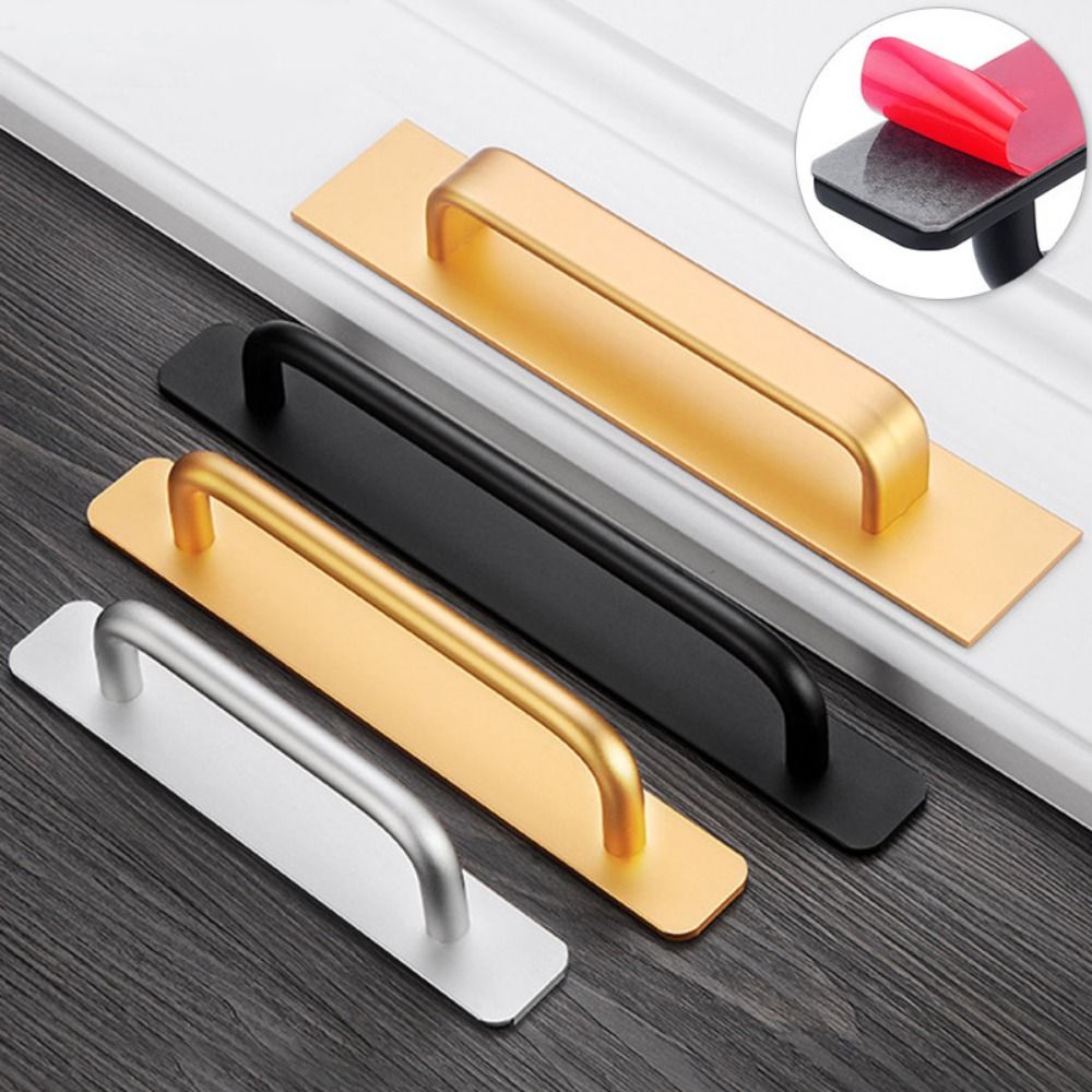 Furniture Hardware Factory - Punch-free Door Handle Aluminum Kitchen Cabinet