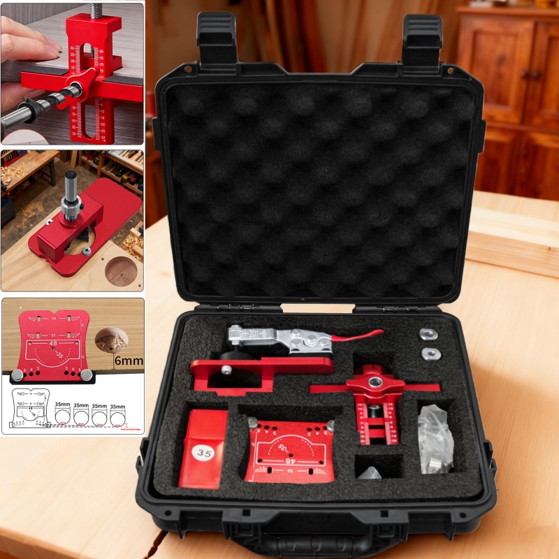 Furniture Hardware Fitting - 3Pcs Cabinet Door Precision Hinge Installation