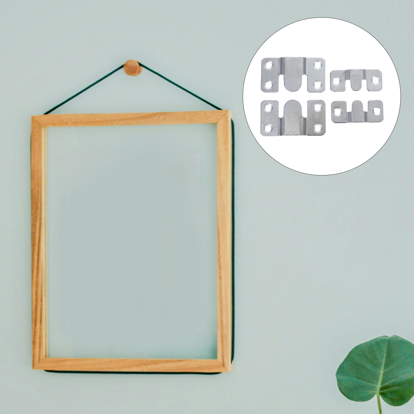 Furniture Hardware Photos - 4Pcs Heavy Duty Picture Hangers Interlocking