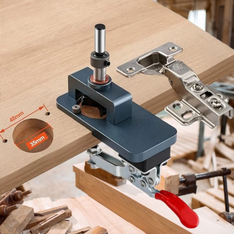 Furniture Hardware Fitting - 35mm Hinge Jig - Precise Boring