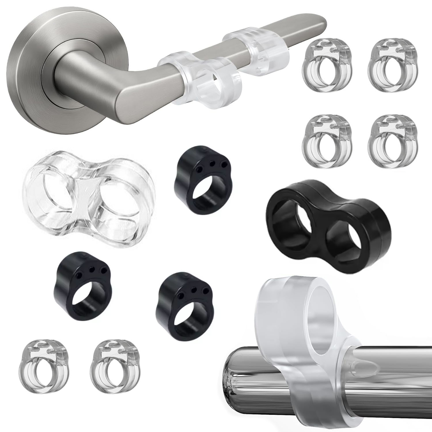 Furniture Hardware Factory - 5~20Pcs Door Stops PVC Door Handle