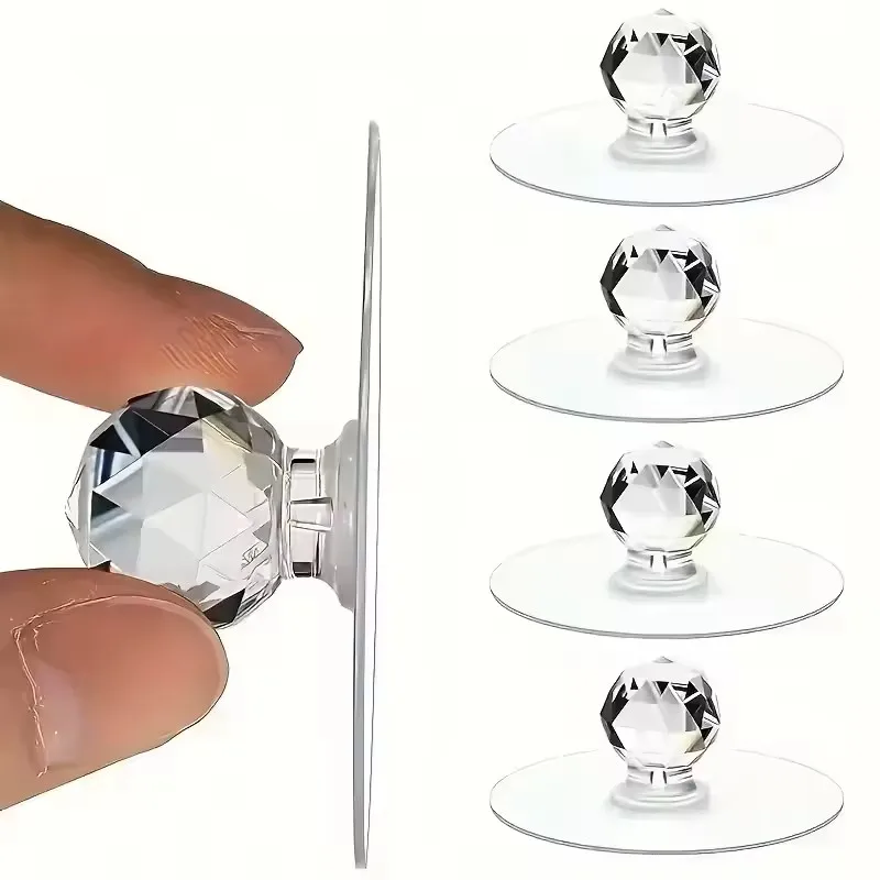 Furniture Hardware Factory - 20pcs Transparent Crystal Door Knobs Cabinet