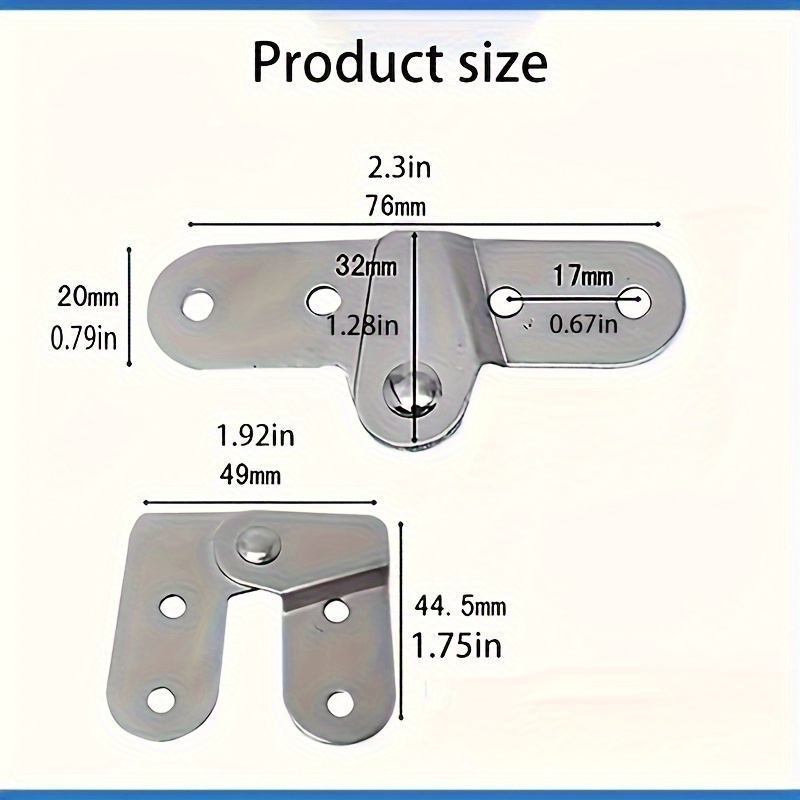 2PCS Ladder Folding Hinges Rot – обзор и цена Furniture Rotating Hardware