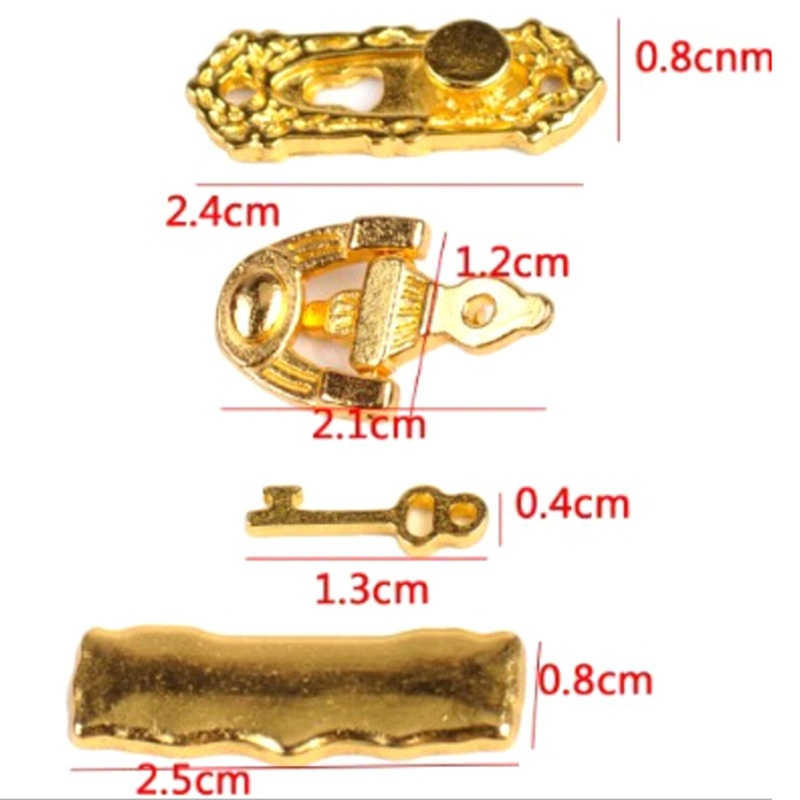 1:12 4PCS Metal Door Knocker S – обзор и цена Furniture Hardware Fitting