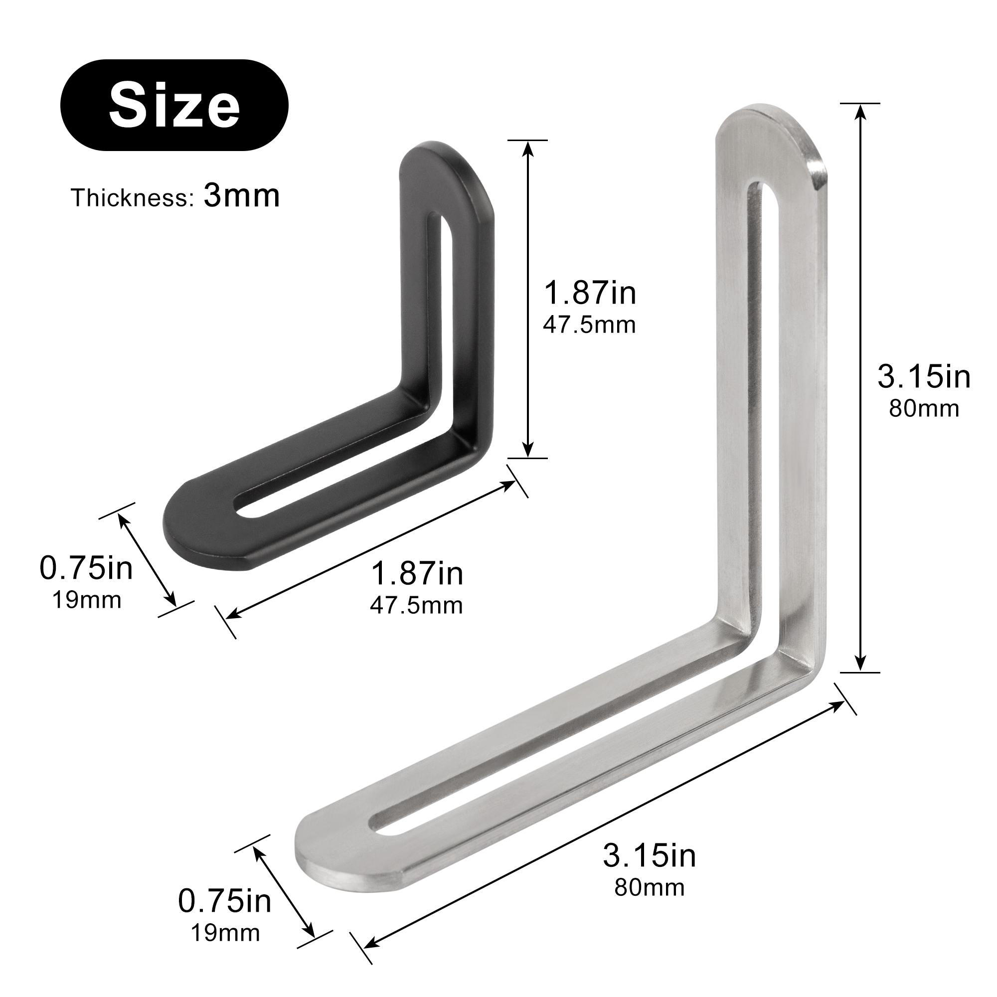 2pcs Corner Brackets Stainless – обзор и цена Furniture Hardware Fixing Screws