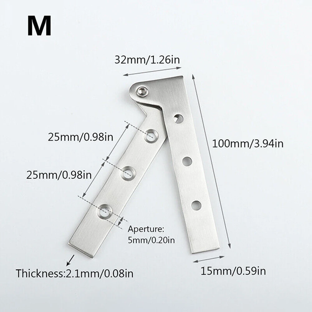 1Pcs Stainless Steel Door Hing – обзор и цена Furniture Rotating Hardware