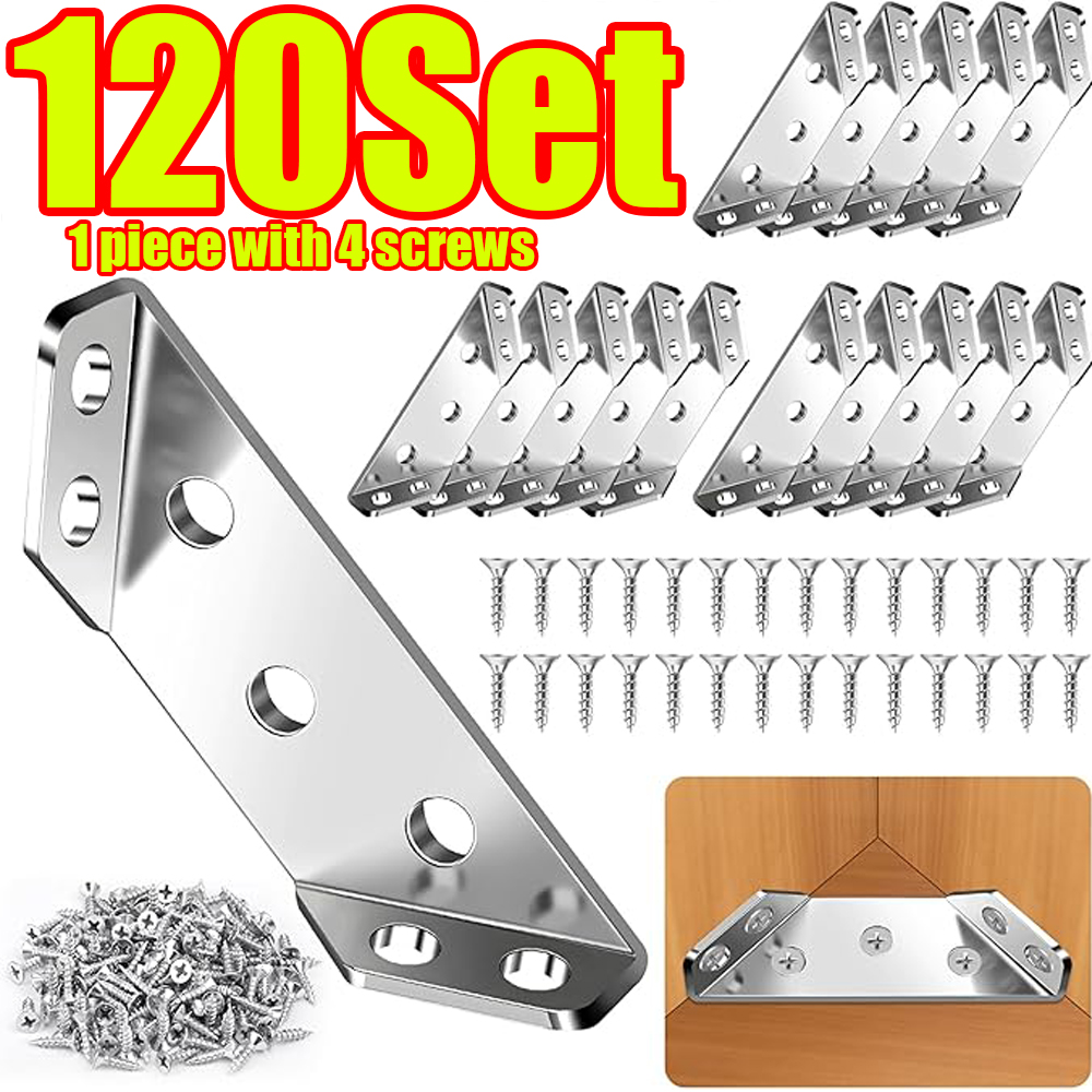 1-120Set Furniture Corner Conn – обзор и цена Furniture Hardware Fixing Screws
