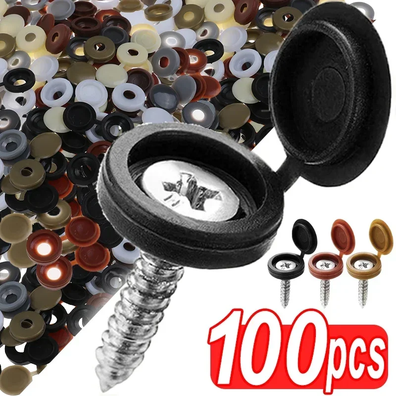 Hinged Plastic Screw Cap Cover – обзор и цена Furniture Hardware Fixing Screws