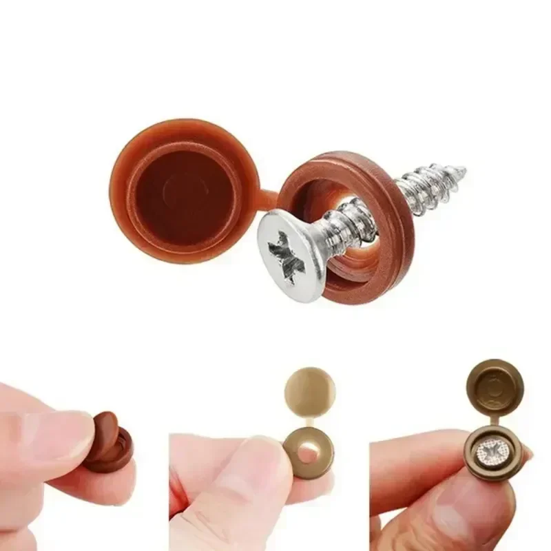 Hinged Plastic Screw Cap Cover – обзор и цена Furniture Hardware Fixing Screws