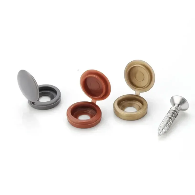 Hinged Plastic Screw Cap Cover – обзор и цена Furniture Hardware Fixing Screws