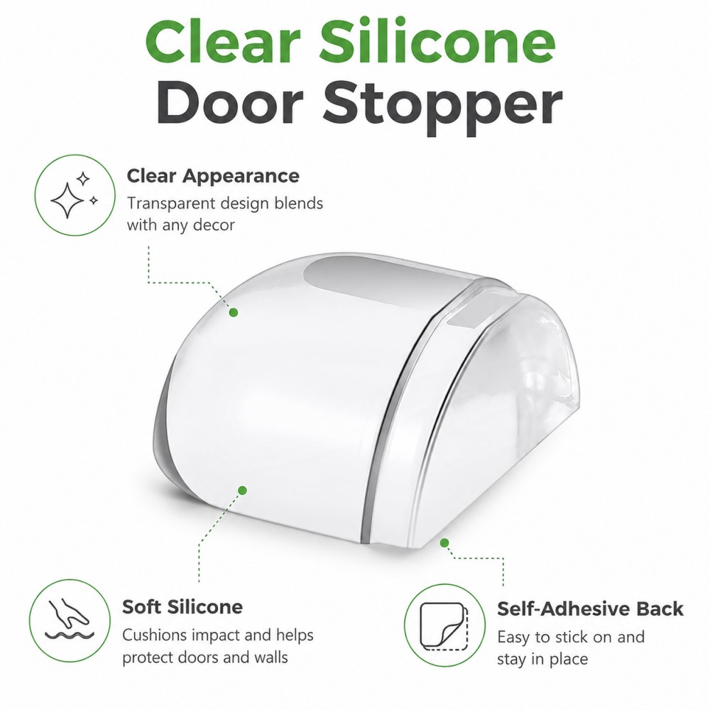 Transparent Silicone Doorstop  – обзор и цена Furniture Hardware Factory