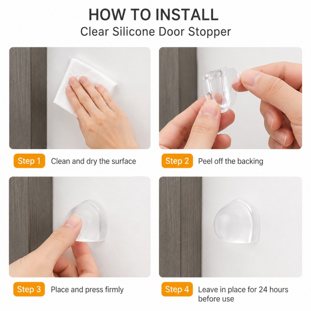 Transparent Silicone Doorstop  – обзор и цена Furniture Hardware Factory