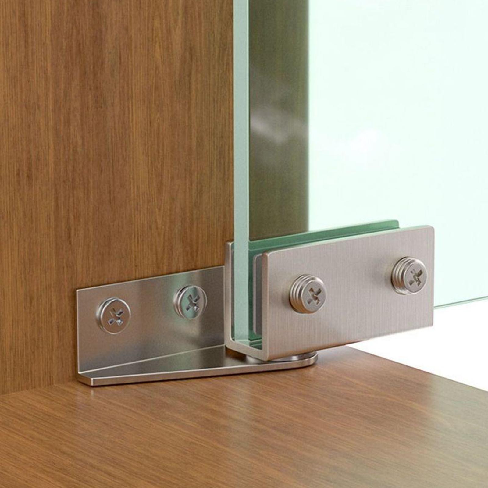 2pcs Non-Perforated Glass Door – обзор и цена Furniture Rotating Hardware