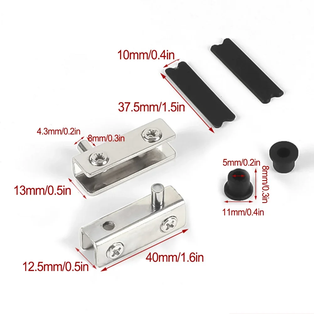 2Pcs Glass Pivot Hinge Rotatio – обзор и цена Furniture Rotating Hardware