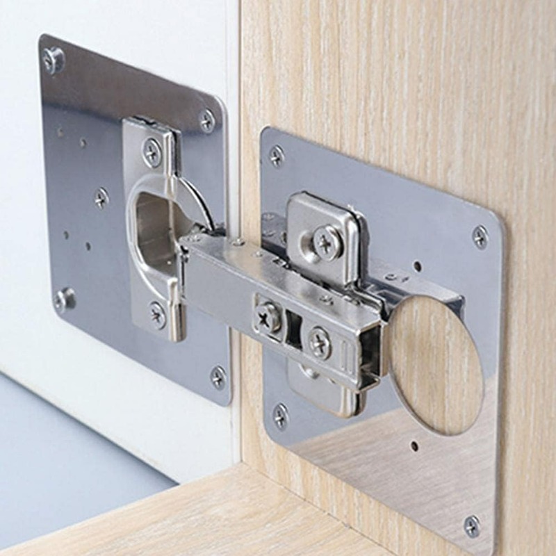 Cabinet Door Hinge Repair Plat – обзор и цена Furniture Hardware Fixing Screws