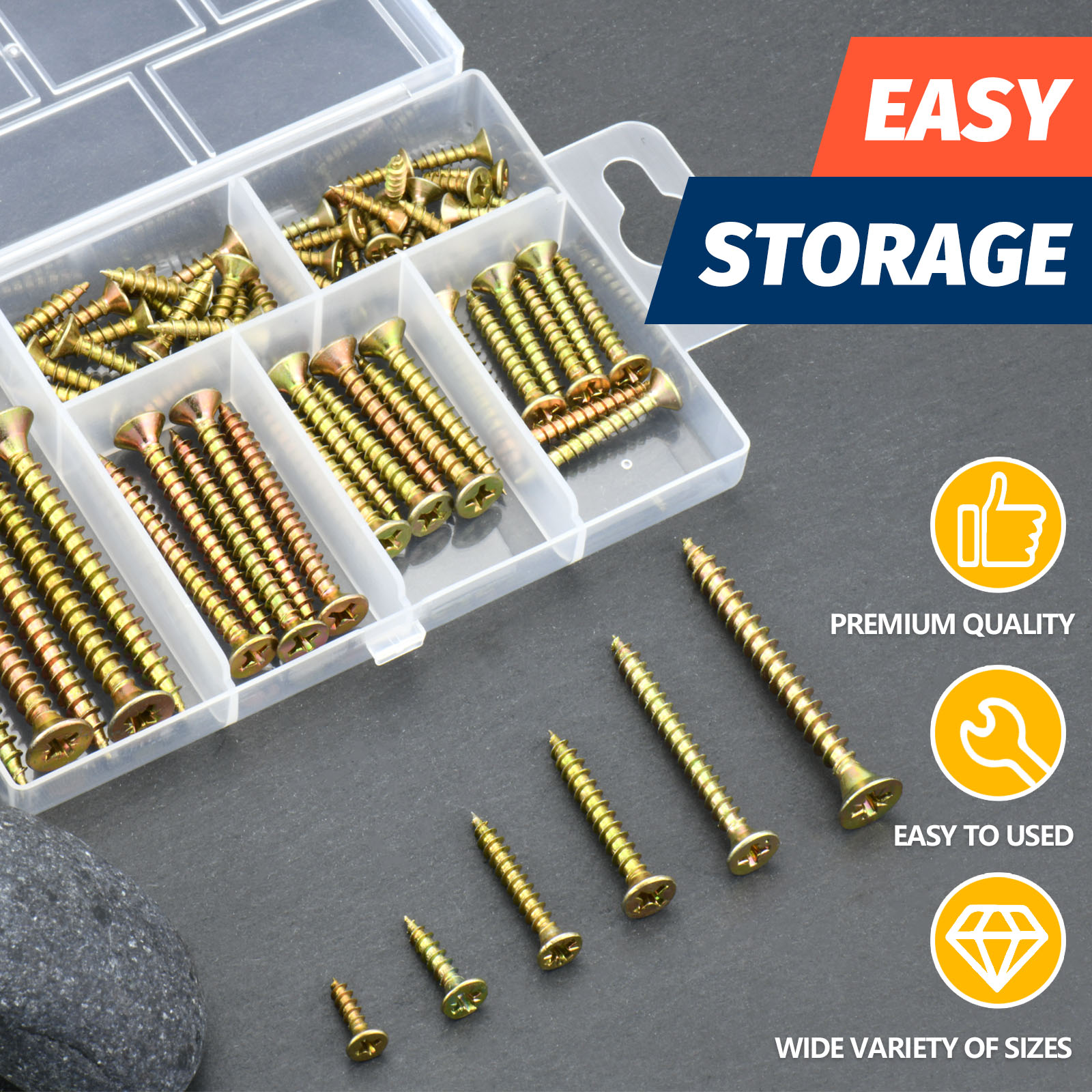 High Hardness Wood Screws Kit  – обзор и цена Furniture Hardware Fixing Screws