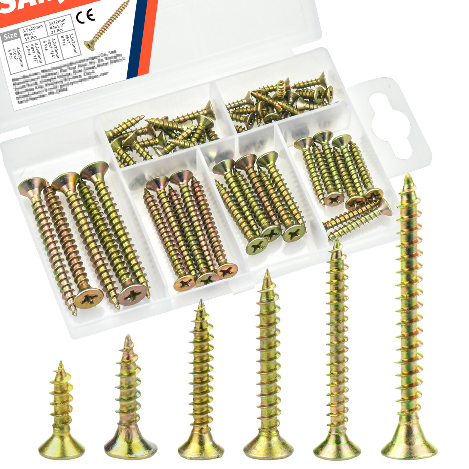 High Hardness Wood Screws Kit  – обзор и цена Furniture Hardware Fixing Screws